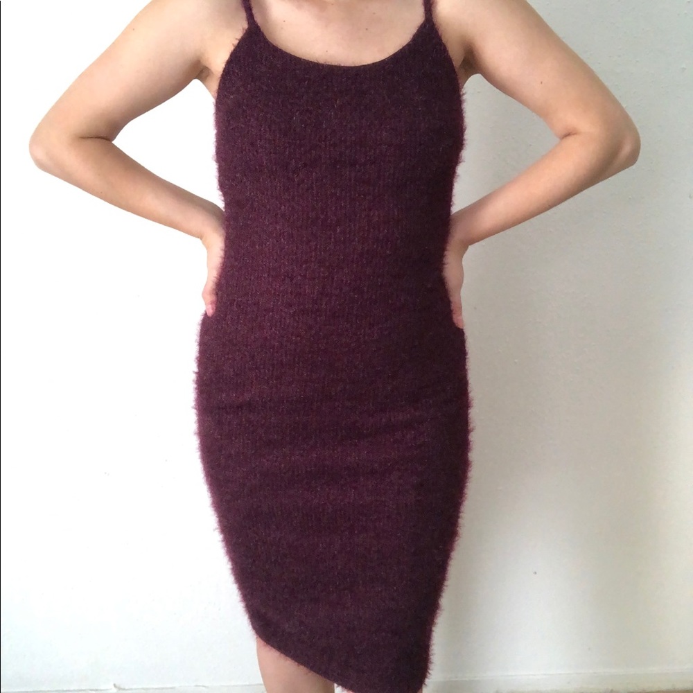 Agaci Burgundy Slim Fit Dress Sz Small